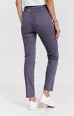 Pantalon 7/8 brodé en coton viscose