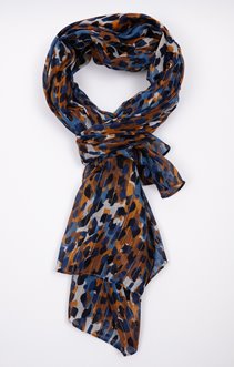 Grand foulard imprimé tachiste