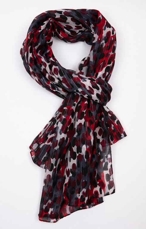 Grand foulard imprimé tachiste