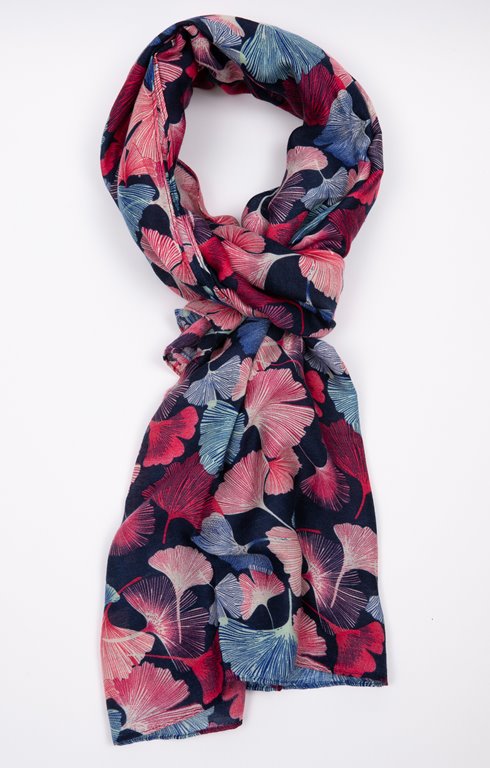 Foulard imprimé ginkgo