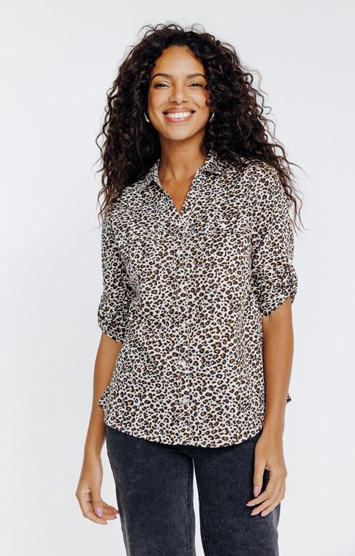 Chemise imprimé léopard