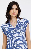 Chemisier imprimé feuillage