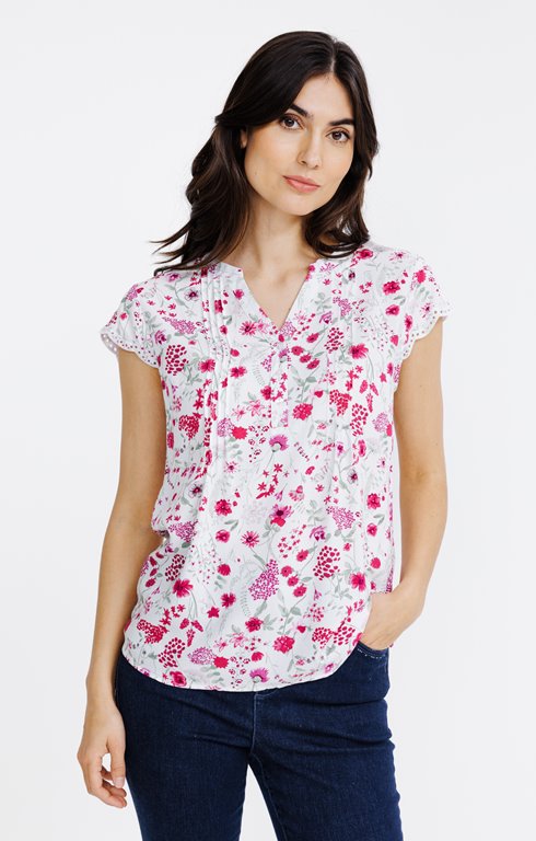 Tunique manches courtes imprimée