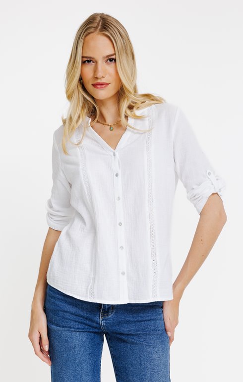 Chemise en gaze de coton