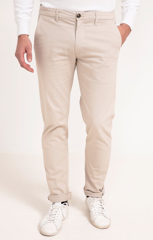 Pantalon chino col elast