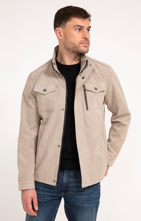 BLOUSON GEO SUEDE