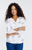 Tunique imprimé fleur et gomme