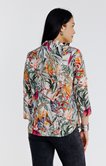 Chemise avec poches imprimé tropical