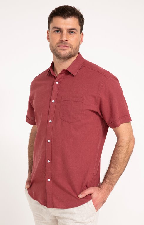 Chemise manches courtes unie Colin