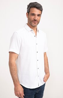 Chemise manches courtes unie wave