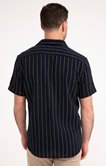 Chemise à manches courtes rayée simply