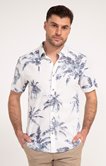 Chemise manches courtes palmier