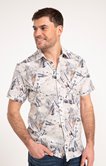 Chemise manches courtes imprimée kao