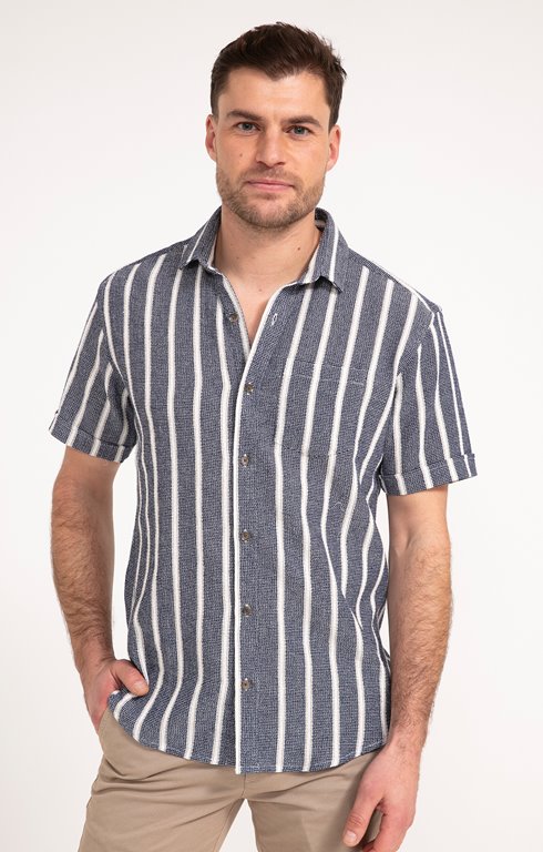 Chemise manches courtes NID MÉLANGE