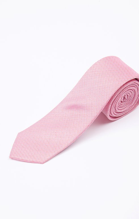 Cravate motif faux uni