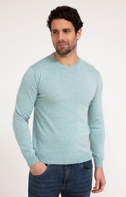 Pull col rond uni victor