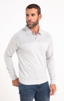 Pull col polo avec chemise