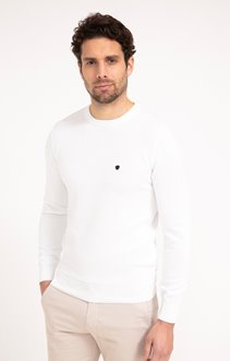 Pull uni avec détails ottoman