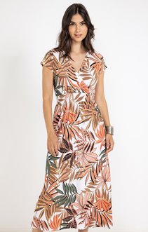 Robe en maille plissée