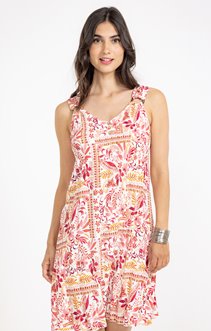 Robe midi imprimée