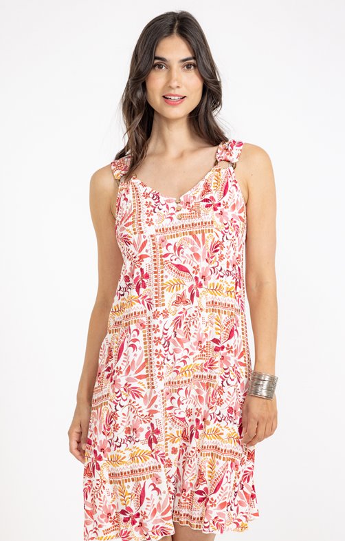Robe midi imprimée