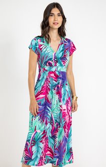 Robe longue imprimée