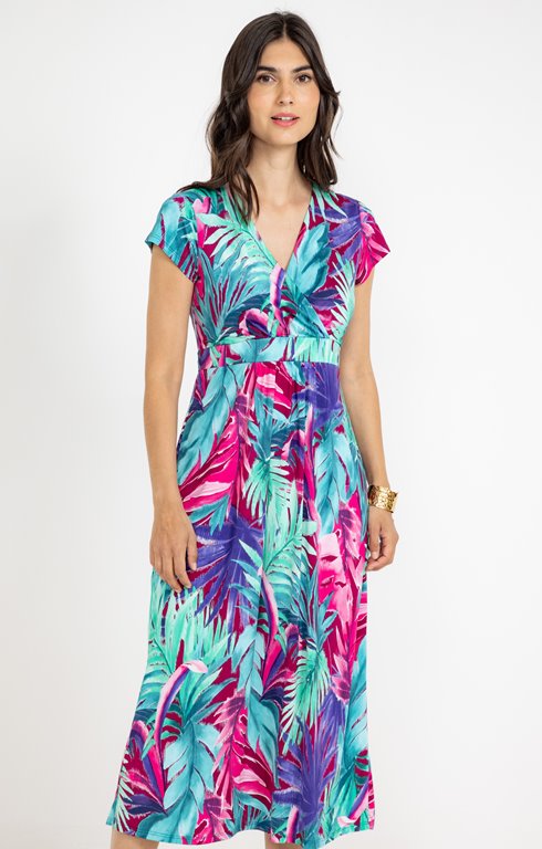 Robe longue imprimée