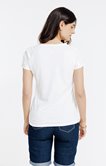 Tee-shirt uni col mao