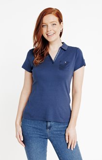 T-SHIRT UNI COL POLO