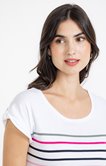 Tee-shirt rayé col rond