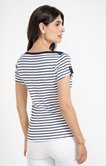 Tee-shirt rayé col bateau