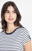 Tee-shirt rayé col bateau