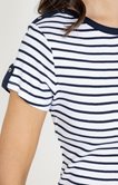 Tee-shirt rayé col bateau