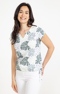 Tee-shirt imprimé col polo