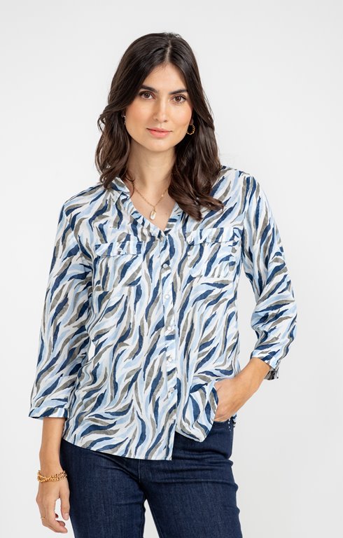 Chemise imprimé zèbre