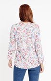Tunique à imprimé fleur indienne