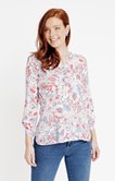 Tunique à imprimé fleur indienne