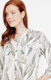 Chemise à imprimé feuillage