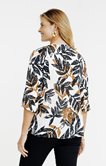 Tunique à imprimé feuille avec collier