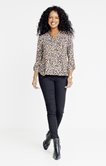 Chemise à imprimé léopard