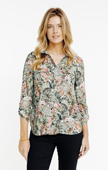 Chemise imprimée boutonnée