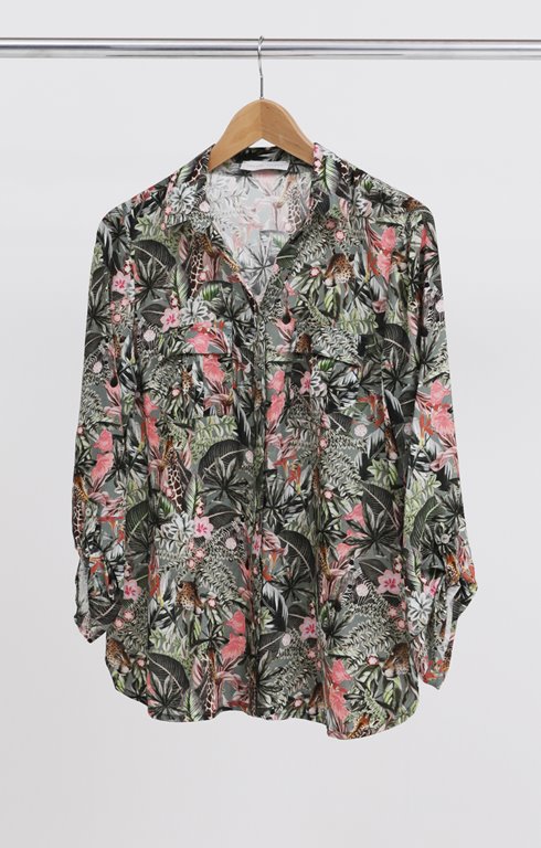 Chemise imprimée boutonnée