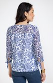 Tunique imprimée avec nouettes