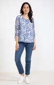 Tunique imprimée avec nouettes