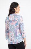 Tunique imprimée patch avec pompon