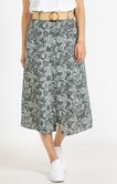 Jupe imprimée avec ceinture non doublée