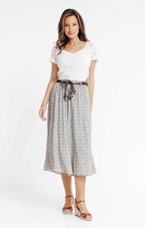 Jupe longue viscose ECOVERO