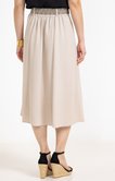 Jupe longue boutonnée avec ceinture