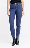 Pantalon 7/8 denim et détail strass