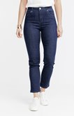 Pantalon 7/8 denim coupe droite